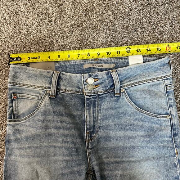 HUDSON Women's Beth Mid-Rise Baby Bootcut Petite Jean Size 28 In Motion - Picture 15 of 16
